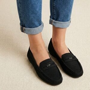 NWOT Anne Klein iFlex Black Knit Bit Loafers - Size 8.5